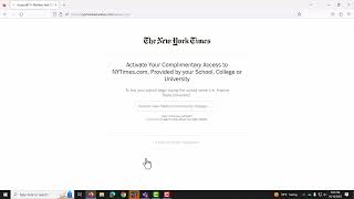 CNM Student Access to the New York Times
