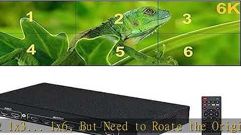 4K 60HZ UHD Video Wall Controller, 2x3 3x2 Splice Modes TV Wall Processor for 6 TV Splicing Display