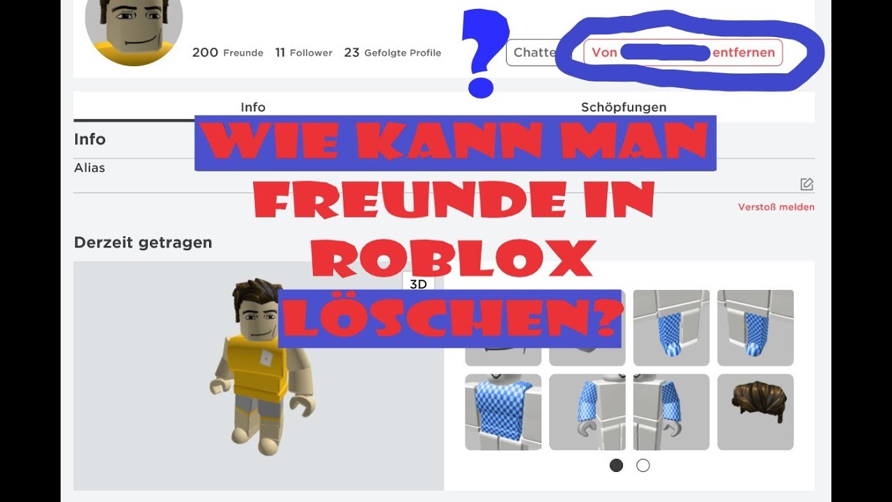 Wie Kann Man Freunde In Roblox Loschen Roblox Deutsch Youtube - robux schenken