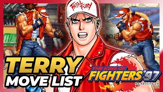 TERRY BOGARD MOVE LIST  The King of Fighters '97 (KOF97)