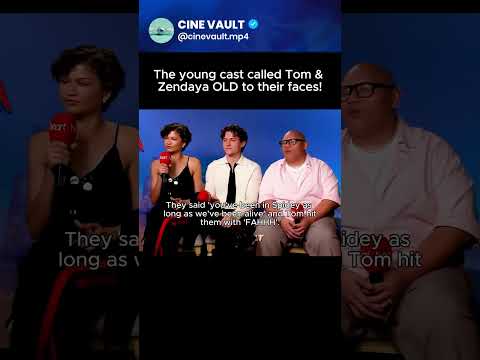Young Cast Calls Tom Holland OLD Mid-Interview! 📉😱 | #Shorts