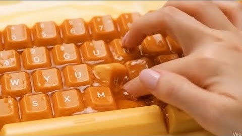 Which Ai keyboard would you choose? ASMR relaxation video VEO3 satisfying relaxing sleep 