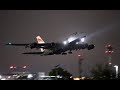 Airbus a380 at night time