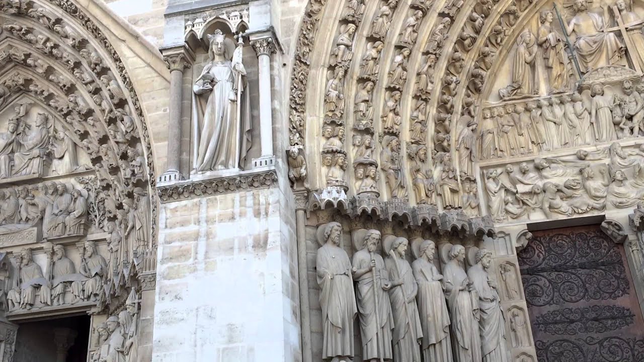Cathedrale Notre Dame De Paris West Facade Youtube