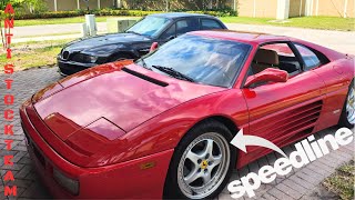 AST DRIVE | FERRARI 348 WITH EXHUAST SOUND IS PERFECTION AND 18 SPEED LINE WHEELS