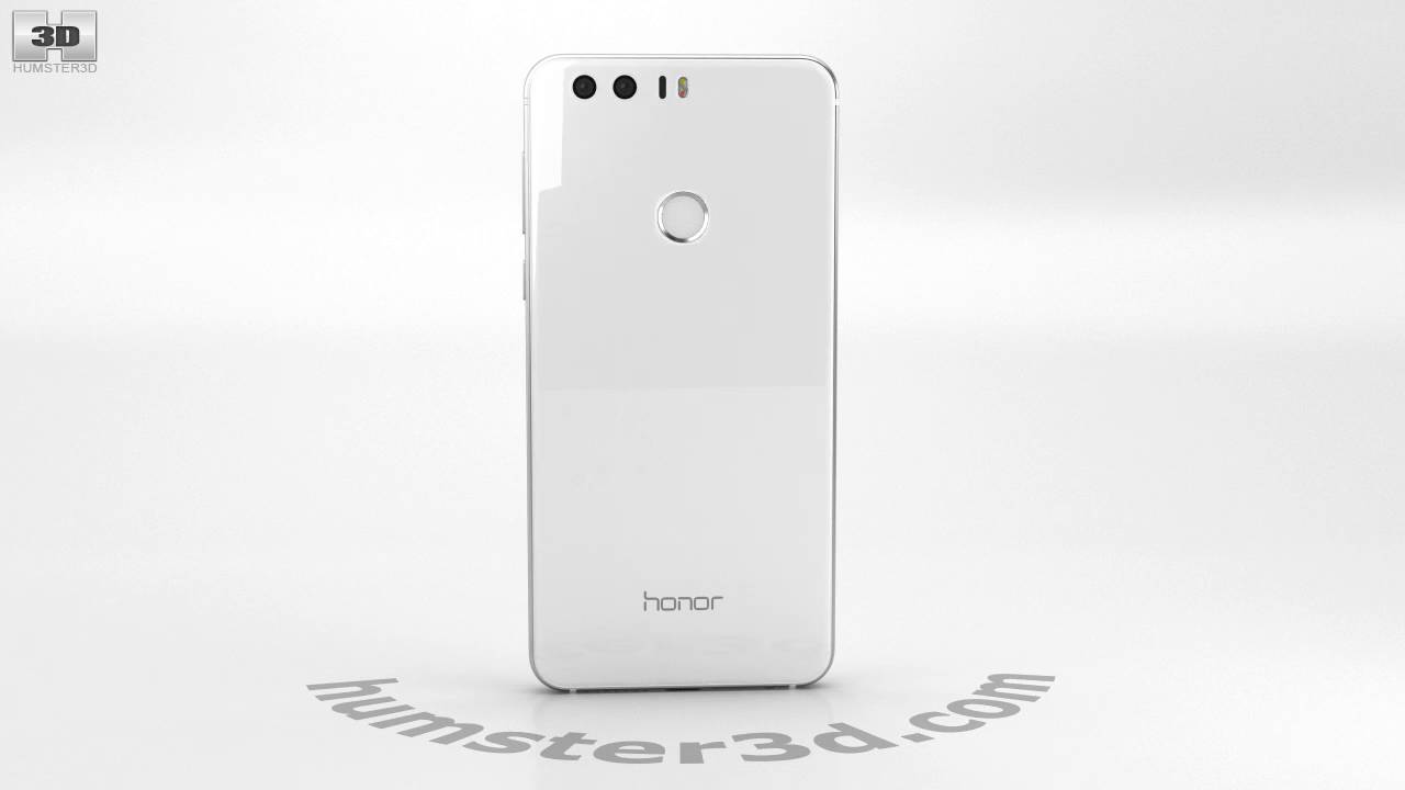 Huawei Honor 8 Pearl White 3D model by Humster3D.com - YouTube