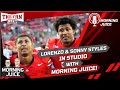 Ohio state footballs lorenzo  sonny styles in studio with morning juice  53024