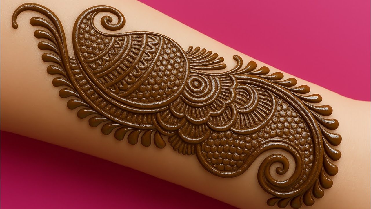 Sawan special mehandi design ll simple indo western mehendi ll rakhi  mehndi designs henna tutorial