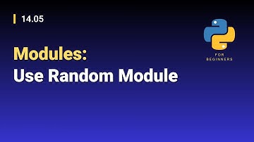[Python for Beginners]: 14.05. Modules: Use Random Module