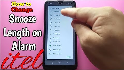 How to Change Snooze Length on Alarm in itel S15 Mobile Phone