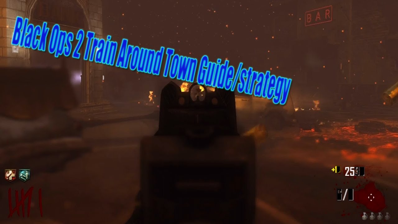 Black Ops 2 ZOMBIES GAMEPLAY Town Strategy Map Guide! - Call of