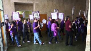 Service Employees Union Local 1021 Strike in Santa Rosa