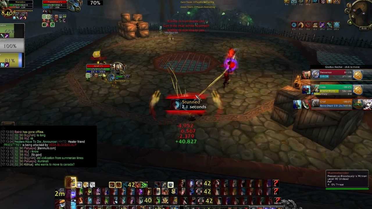 WoW MoP 5.2 3v3 Arena Running Hunter/Disc/Monk