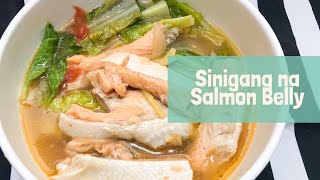 SINIGANG NA SALMON BELLY