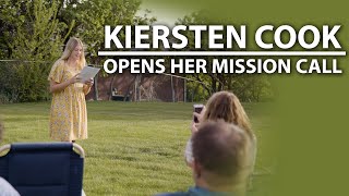 Kiersten Cook Opens Her Mission Call