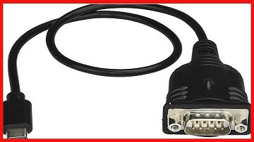StarTech.com USB C to Serial Adapter Cable 16" (40cm) - USB Type C to RS232 (DB9) Converter Cable -