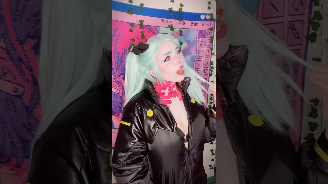 🤖🩵🔫 #cosplaygirl #cosplay #cosplaycostume #cyberpunk #cyberpunk2077 #cyberpunkedgerunners #egirl