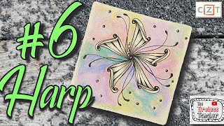 HARP || 100 Days of Zentangle ® 2021 || Day 6
