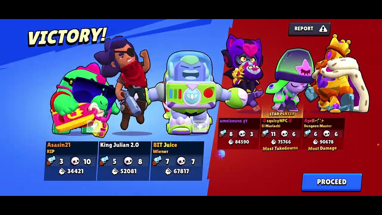 Playing brawl stars with my friend