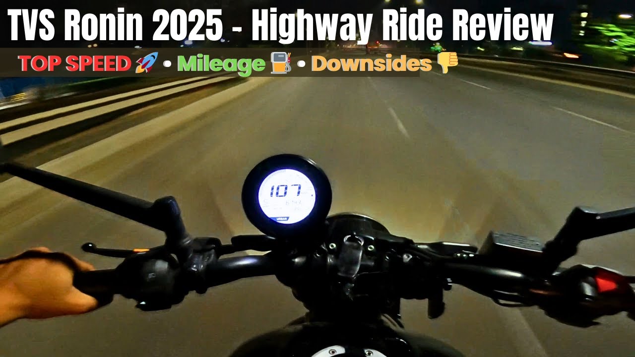 TVS Ronin 2025 Highway Ride Review : Top Speed Mileage Pros & Cons👎
