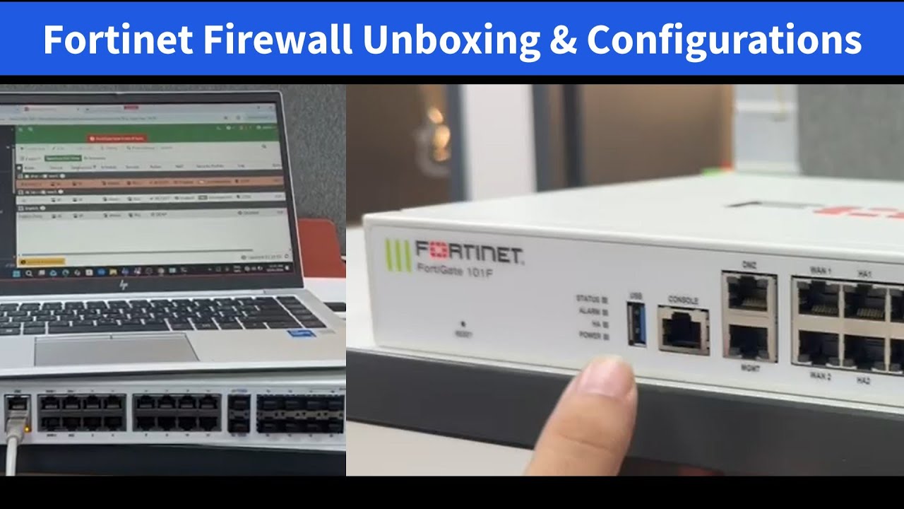 FortiGate Firewall Unboxing & Basic Configuration | Static Route ...