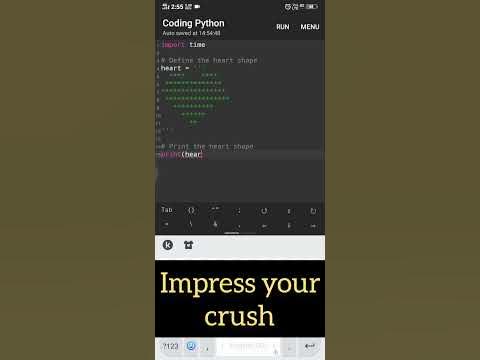 create heart with sorry using python #coding #coder #python #crush # ...