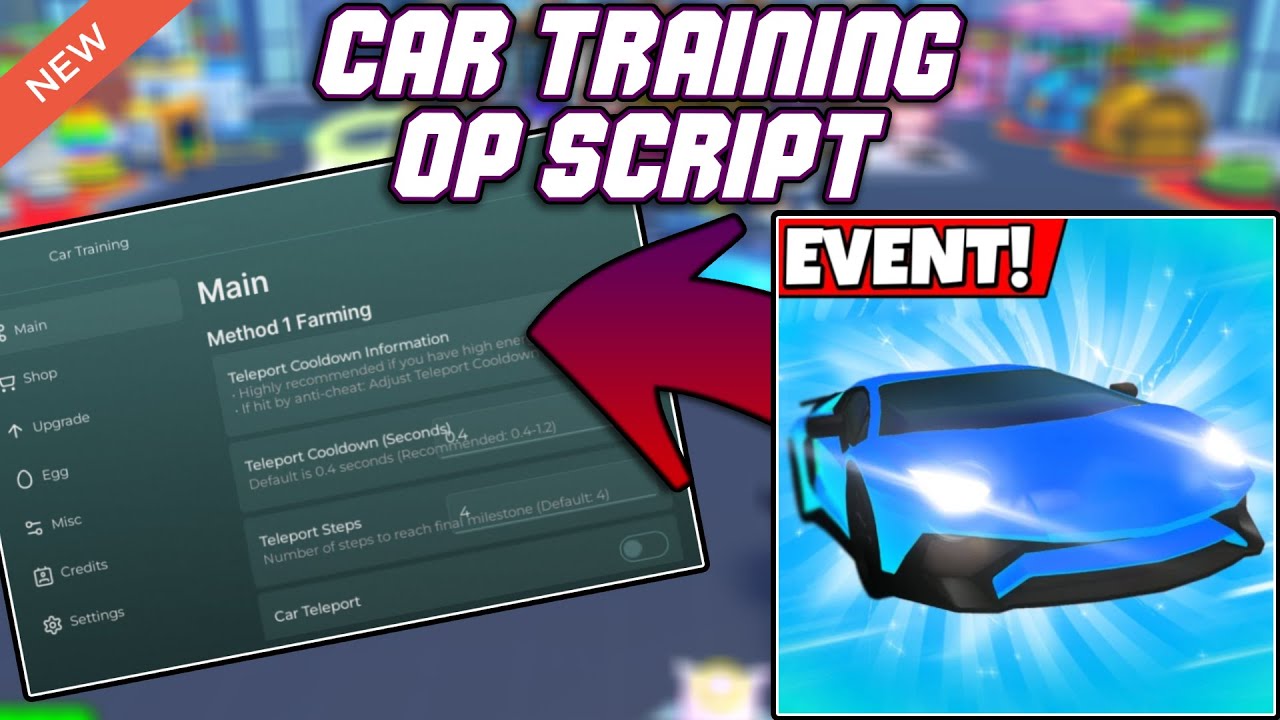 [70M🔥] Car Training🚗 OP Script (2025) PASTEBIN - Auto Farm | Auto Train ...