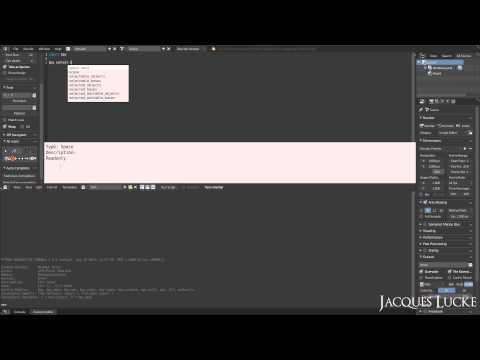 Python API in Blender (POC) - Auto Completion Addon
