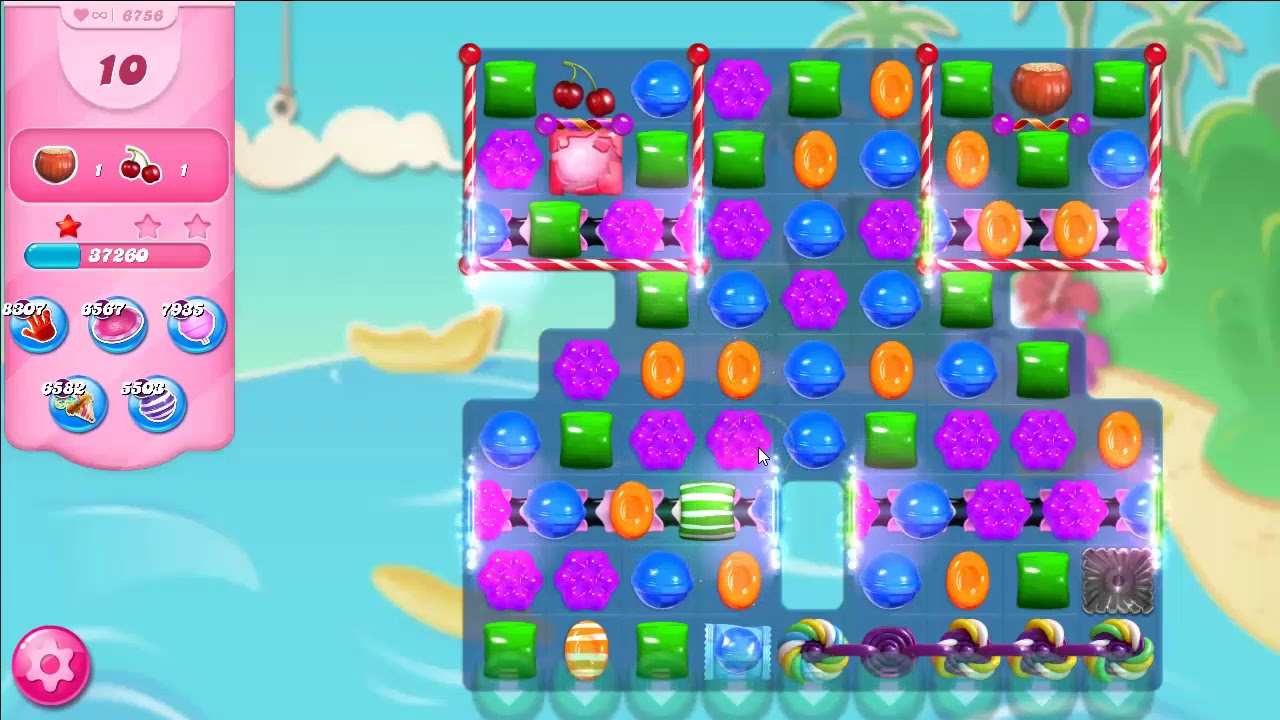 Candy Crush Saga LEVEL 6756 NO BOOSTERS - YouTube