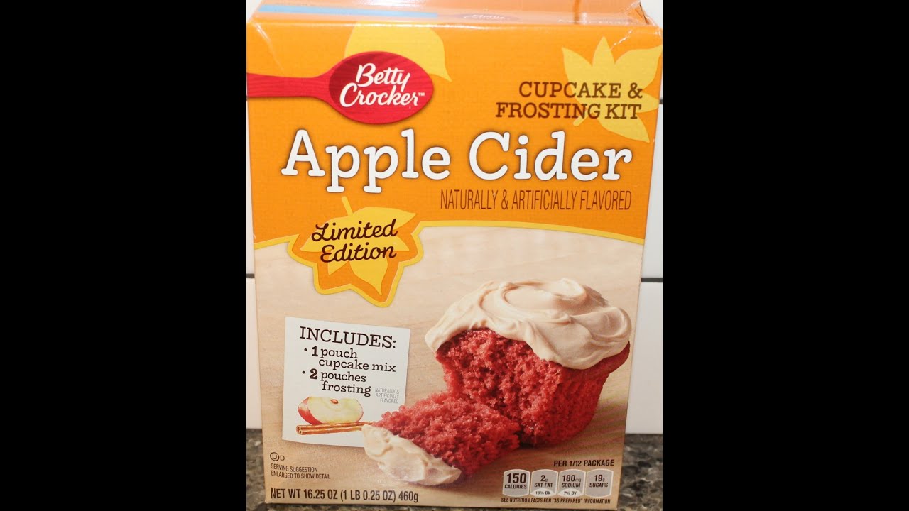 Betty Crocker Apple Cider Cupcake & Frosting Kit Preparation & Review