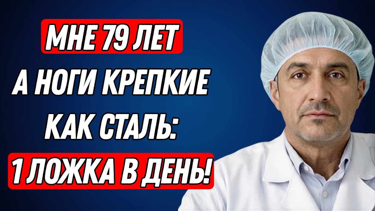Мне 79 — а ноги крепкие как сталь. Одна простая ложка в день
