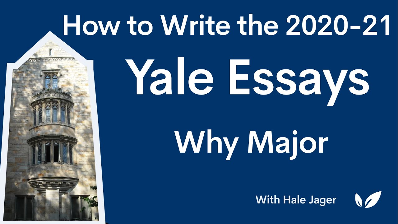 what to write for yale essay