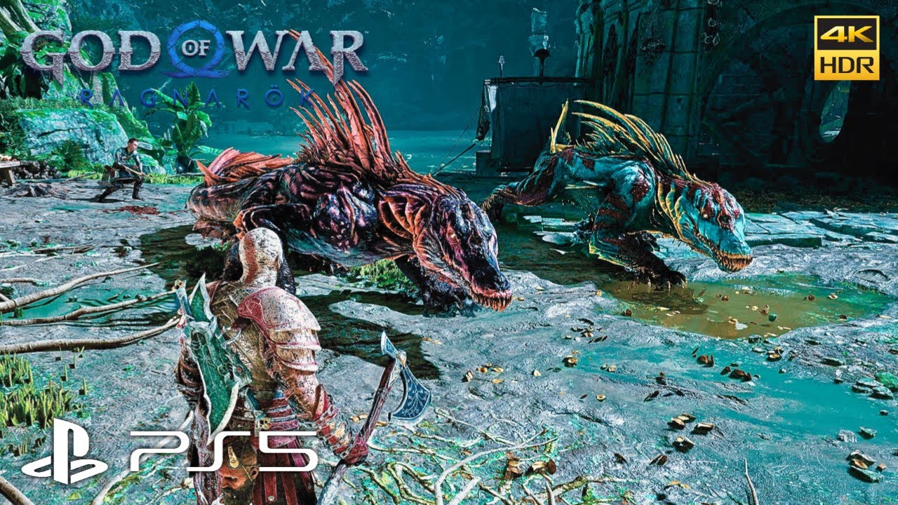 God of War Ragnarok - Double Dreki Boss Fight - No Damage (Eastern ...