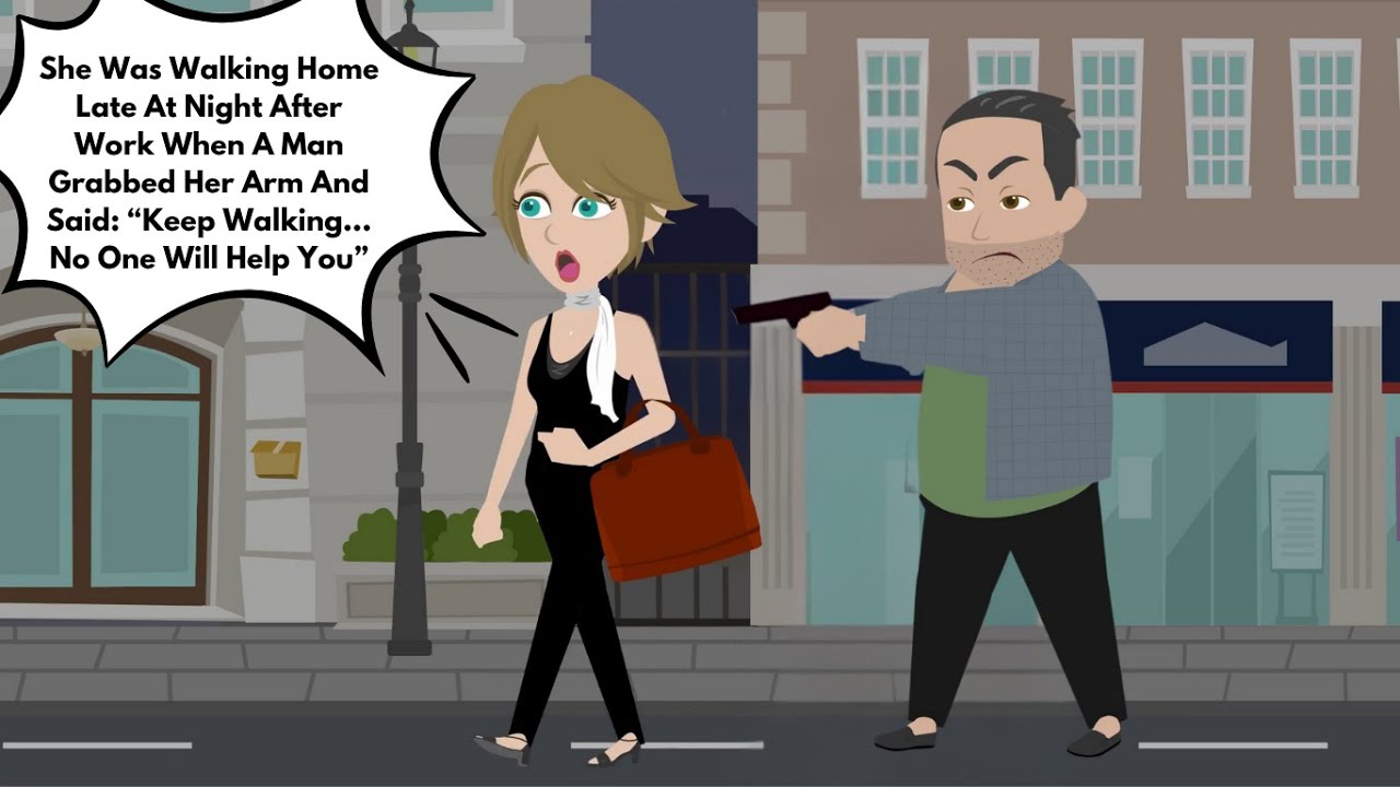 She Was Walking Home Late At Night After Work When A Man Grabbed Her Arm And Said: “Keep Walking...