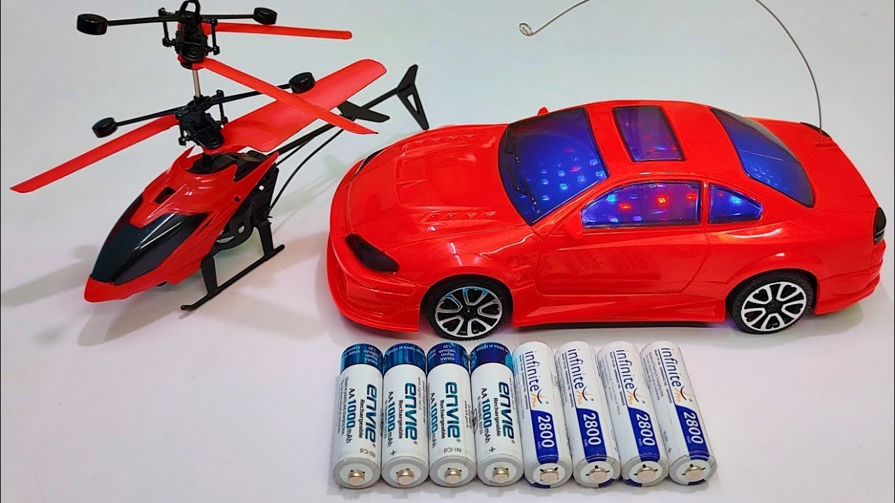 Remote control racing car and remote control helicopter, 3d lights rc