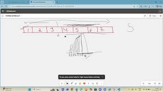 Binary search (Dry Run) Data Structure