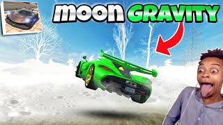 Moon🌙 Gravity😱 in Extreme Car Driving Simulator🔥 screenshot 4
