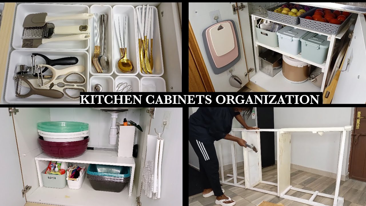 KITCHEN CABINETS ORGANIZATION AND CLEANING