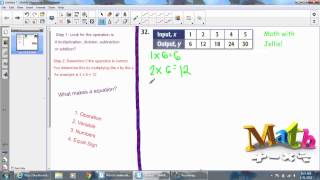How to write an equation based on a ratio table