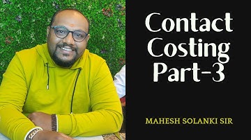 #3 Contract Costing Practical Question For TYBCOM|CA-IPCC|CMA. FEB,2022