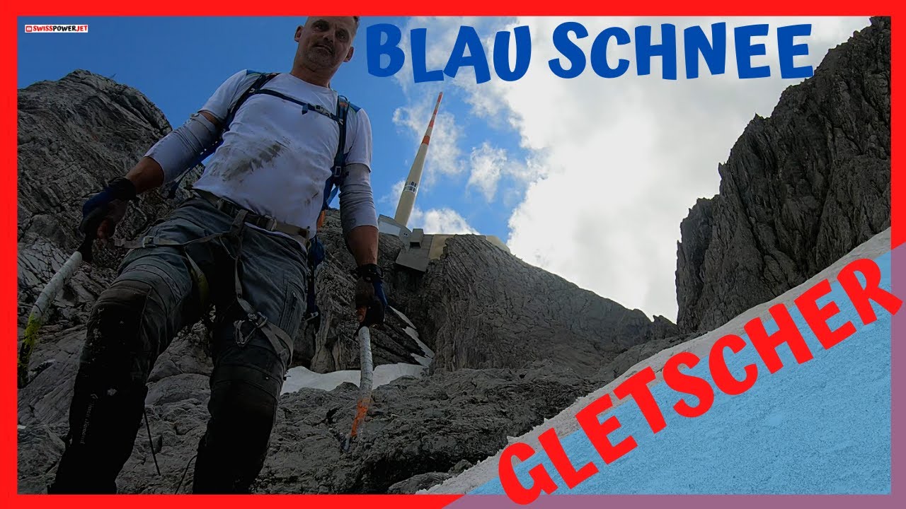 GLETSCHER BLAU SCHNEE - SÄNTIS DIE EISWELT  | SWISSPOWERJET