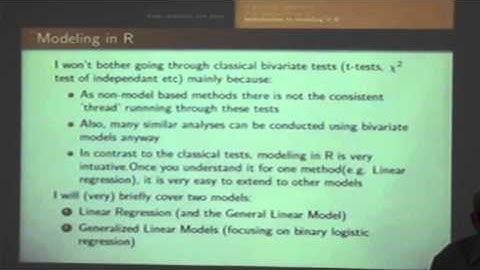 Longitudinal Data Analysis Conference by  Dr. Cameron Hurst 2014 Part 1