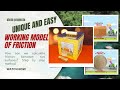 How to make a friction working model | Science project working model for class 8 Science experiment