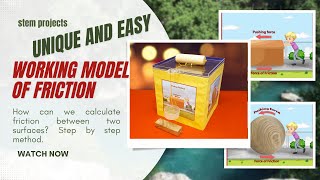 How to make a friction working model | Science project working model for class 8 Science experiment