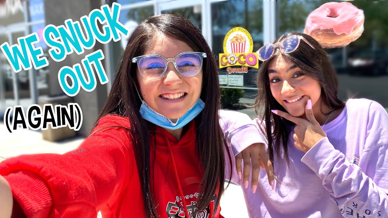 SNEAKING OUT To Buy Donuts | Mercedes and Evangeline Lomelino