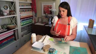 Decorative Papers to Cover a Paper Mache Box : Crafting Techniques