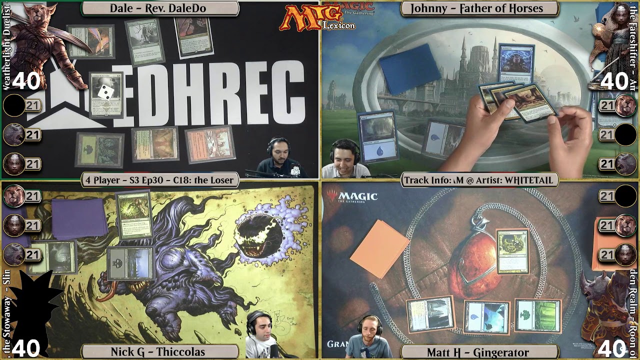 games people play Mirri, WD VS Aminatou VS Roon VS Slimefoot | S3Ep31.3 | Commander/EDH FFA | Physical MTG gameplay