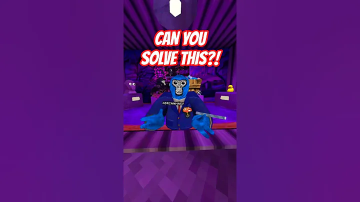 Can YOU Solve This?! #shorts #gorillatag #gtag #vr