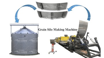 Silo making machine | Grain system silo corrugated plate machine | Silo production line