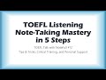 TOEFL Note-Taking for TOEFL Success from NoteFull - TOEFL Talk with NoteFull #12